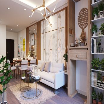 Thi công trọn gói căn 2 phòng ngủ - Anh Mạnh Imperia Garden 203 Nguyễn Huy Tưởng 