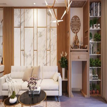 Thi công trọn gói căn 2 phòng ngủ - Anh Mạnh Imperia Garden 203 Nguyễn Huy Tưởng 