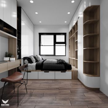 Thiết kế căn hộ 70m2 2 phòng ngủ dự án Thăng Long Capital
