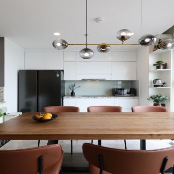 Thiết kế căn hộ phong cách Block Color