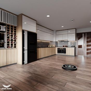 Thiết kế căn hộ 70m2 2 phòng ngủ dự án Thăng Long Capital