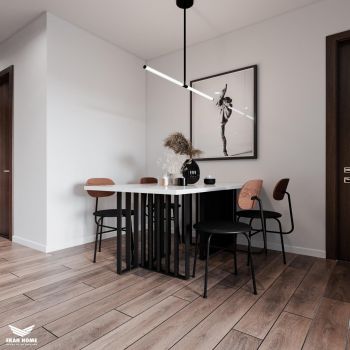 Thiết kế căn hộ 70m2 2 phòng ngủ dự án Thăng Long Capital