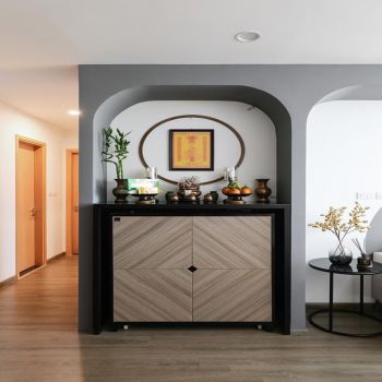 Thiết kế căn hộ phong cách Block Color