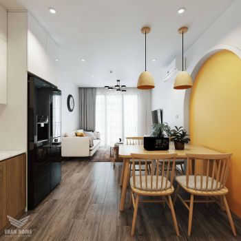 Thiết kế căn hộ 75m2 dự án Vinhome Ocean Park 