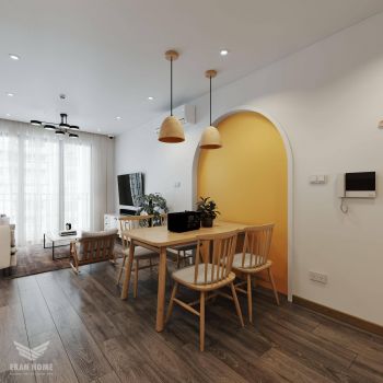 Thiết kế căn hộ 75m2 dự án Vinhome Ocean Park 