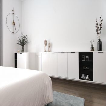 Thiết kế căn hộ phong cách Block Color