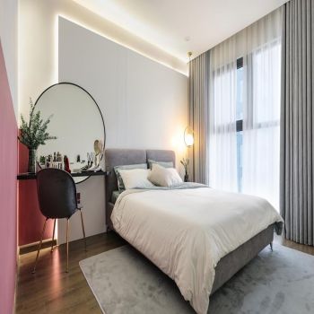 Thiết kế căn hộ phong cách Block Color