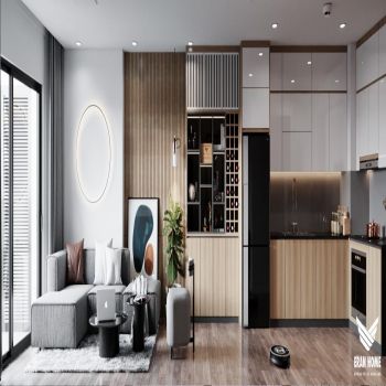Thiết kế căn hộ 70m2 2 phòng ngủ dự án Thăng Long Capital