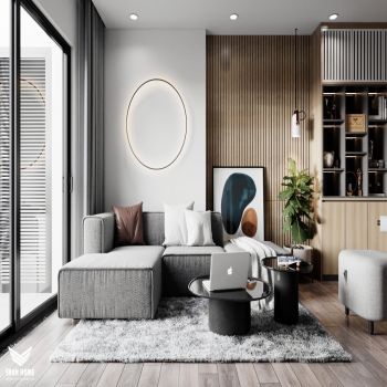 Thiết kế căn hộ 70m2 2 phòng ngủ dự án Thăng Long Capital