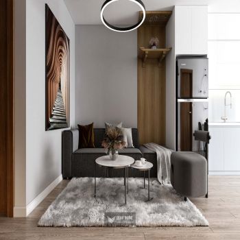 Thiết kế căn hộ 2pn 63m2